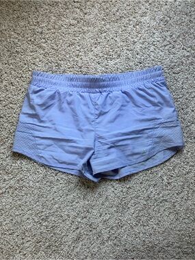 Xersion Lavender Athletic Shorts with Perforated Side Panels